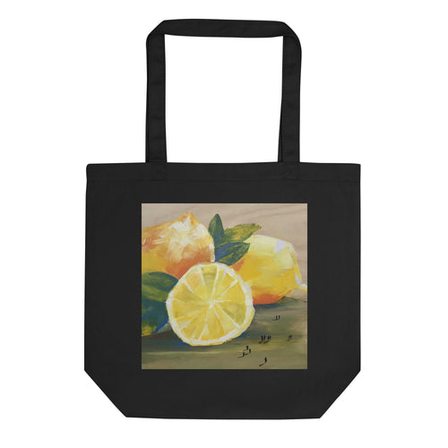 Lemons! Eco Tote Bag, Black