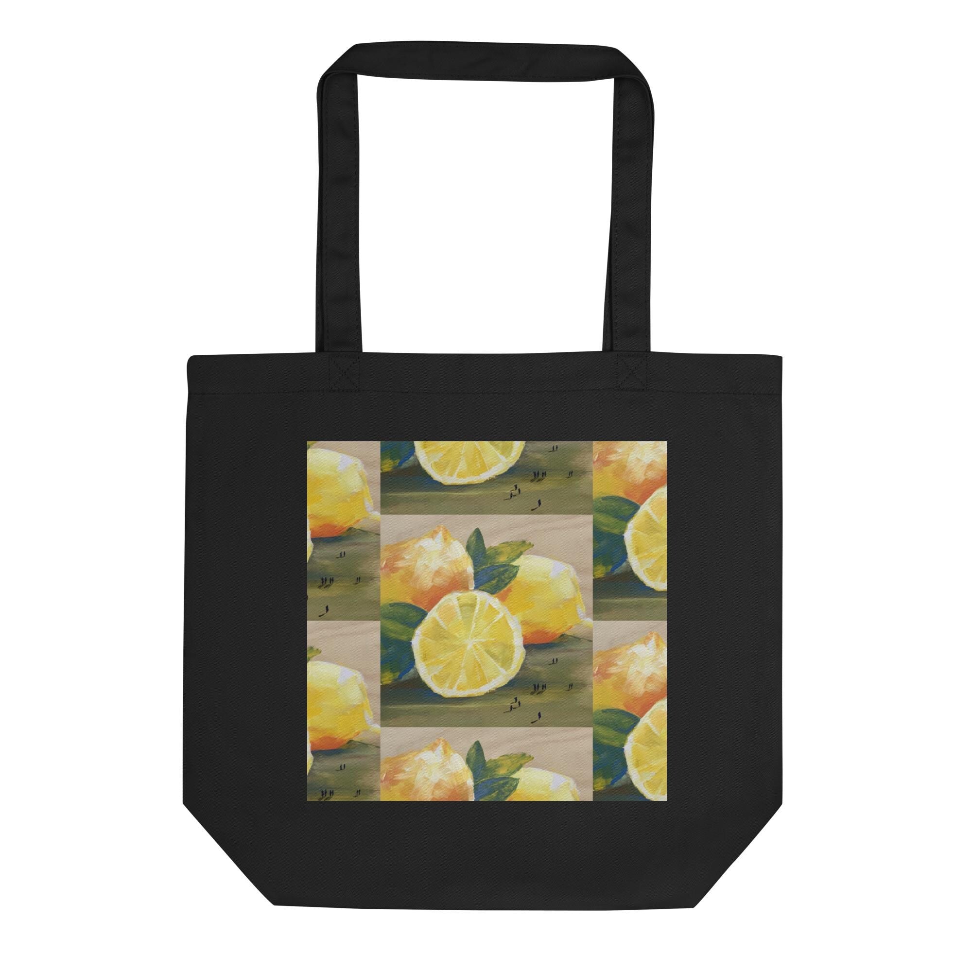 Lemons! Eco Tote Bag, Black